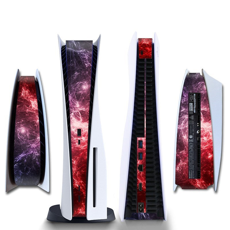 Gaming Console Sticker Strip | Bescherming Skin |  Accessoires geschikt voor Playstation (PS5) | Rood/Roze