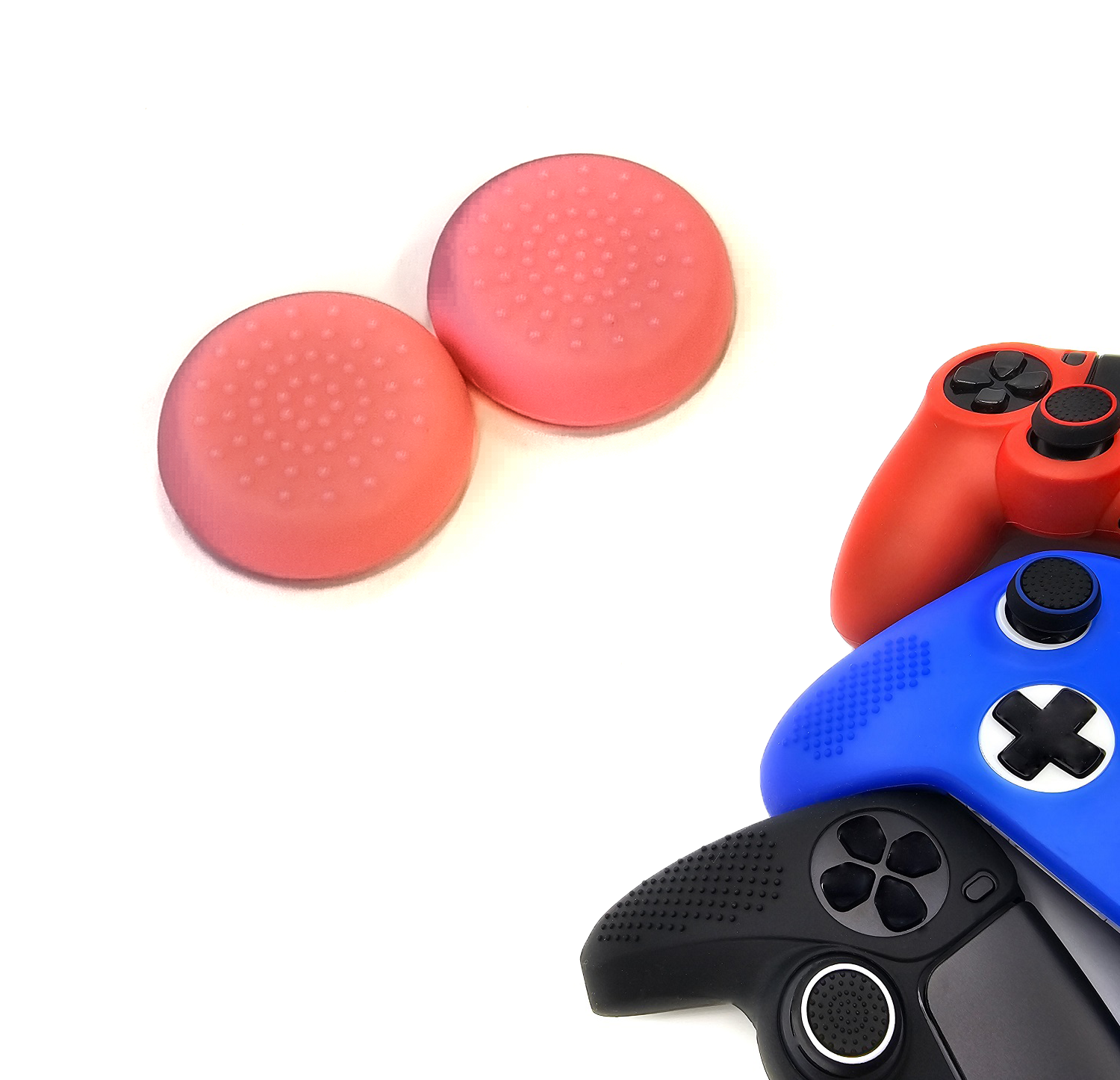 Gaming Thumb Grips | Performance Thumbsticks | Accessoires geschikt voor Playstation (PS4, PS5) & Xbox (360, One, Series X/S) & Nintendo Switch Pro Controller(s) | Thumbgrips | Thumbs Stippen - Roze