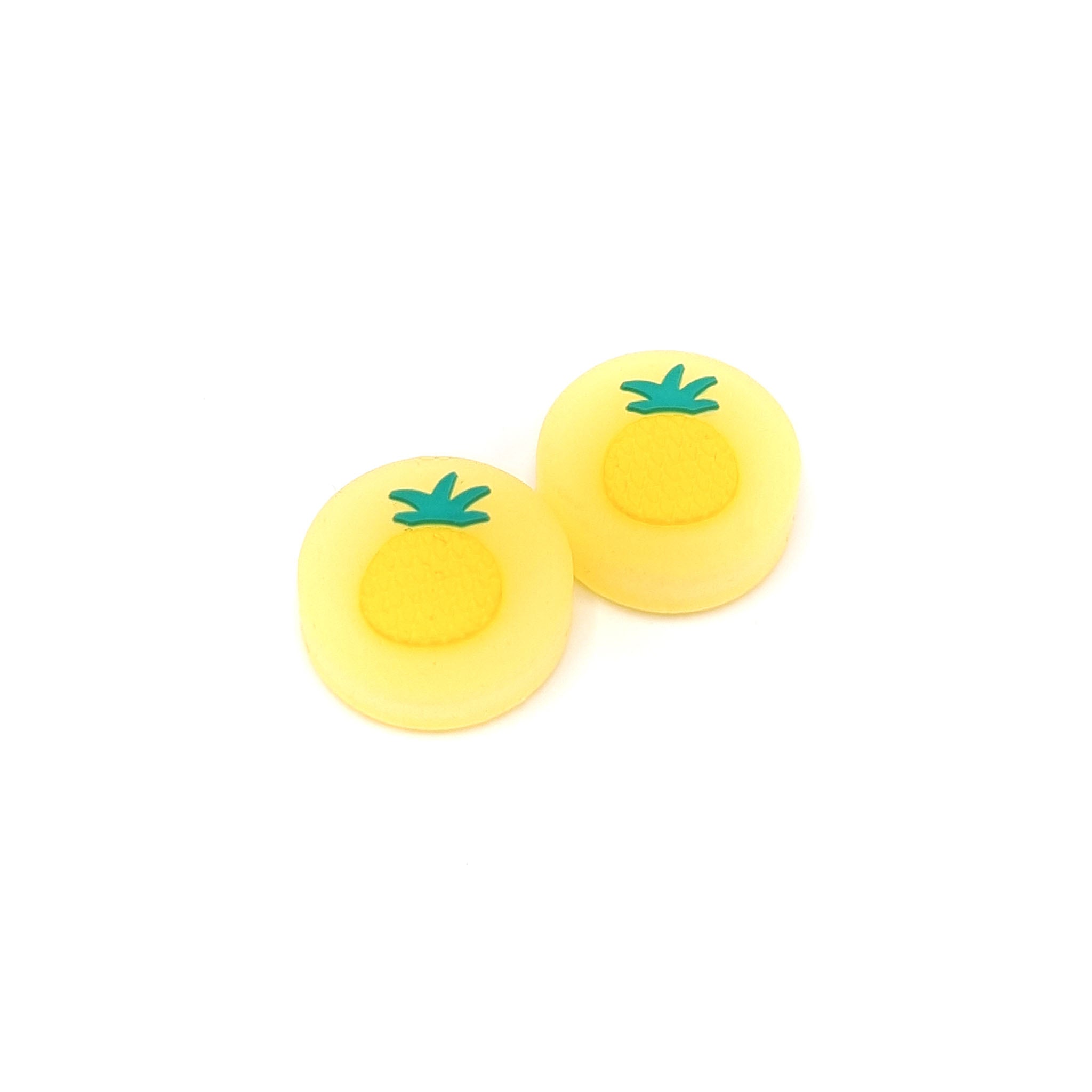 Gaming Thumb Grips | Performance Thumbsticks | Accessoires geschikt voor Nintendo Switch Joy-Con Controller(s) | Thumbgrips | Fruit - Ananas geel