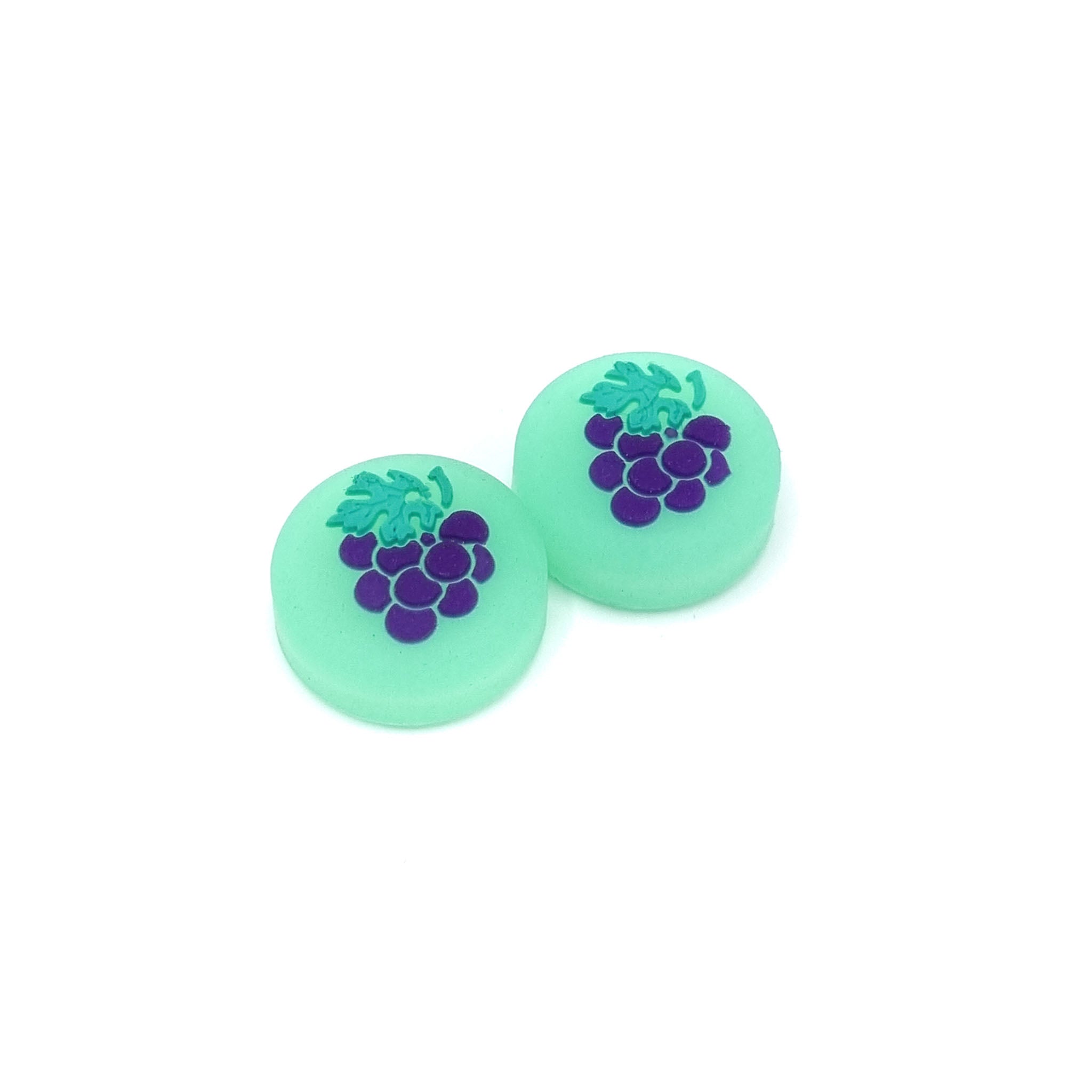 Gaming Thumb Grips | Performance Anti-slip Thumbsticks | Joystick Cap Thumb Grips | Fruit - Grape green | Accessories suitable for Nintendo Switch Joy-Con Controllers