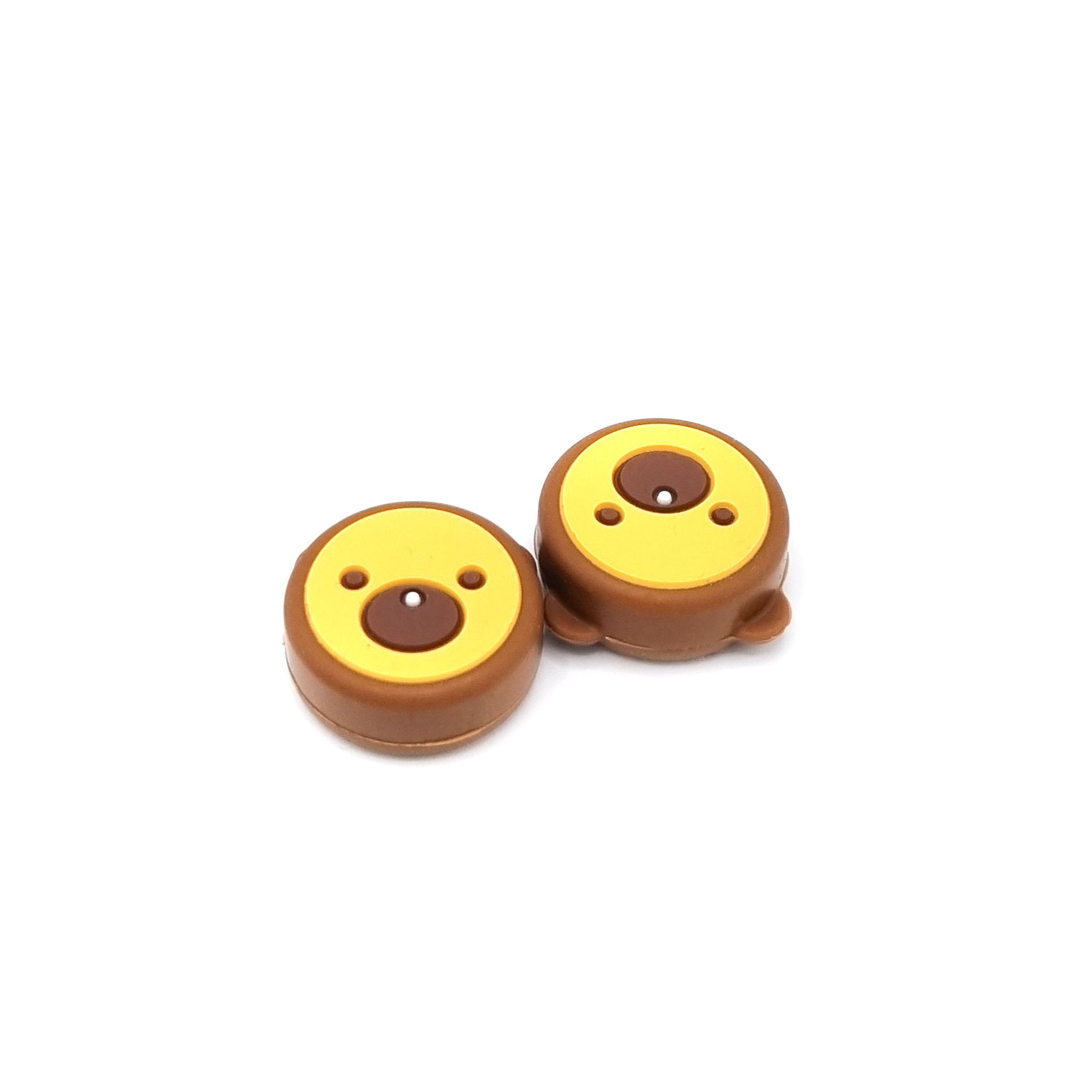 Gaming Thumb Grips | Performance Anti-slip Thumbsticks | Joystick Cap Thumb Grips | Animal - Yellow/Brown | Accessories suitable for Nintendo Switch Joy-Con Controllers