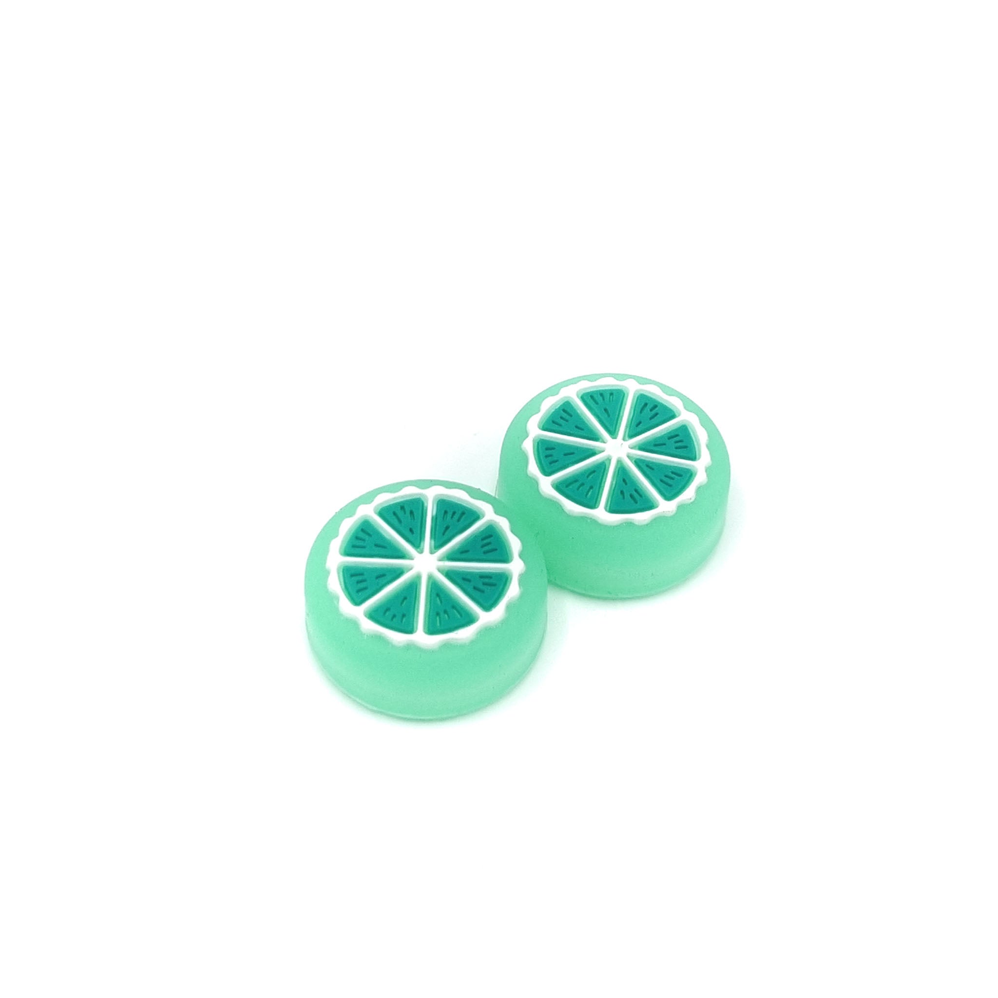 Gaming Thumb Grips | Performance Anti-slip Thumbsticks | Joystick Cap Thumb Grips | Fruit - Green | Accessories suitable for Nintendo Switch Joy-Con Controllers