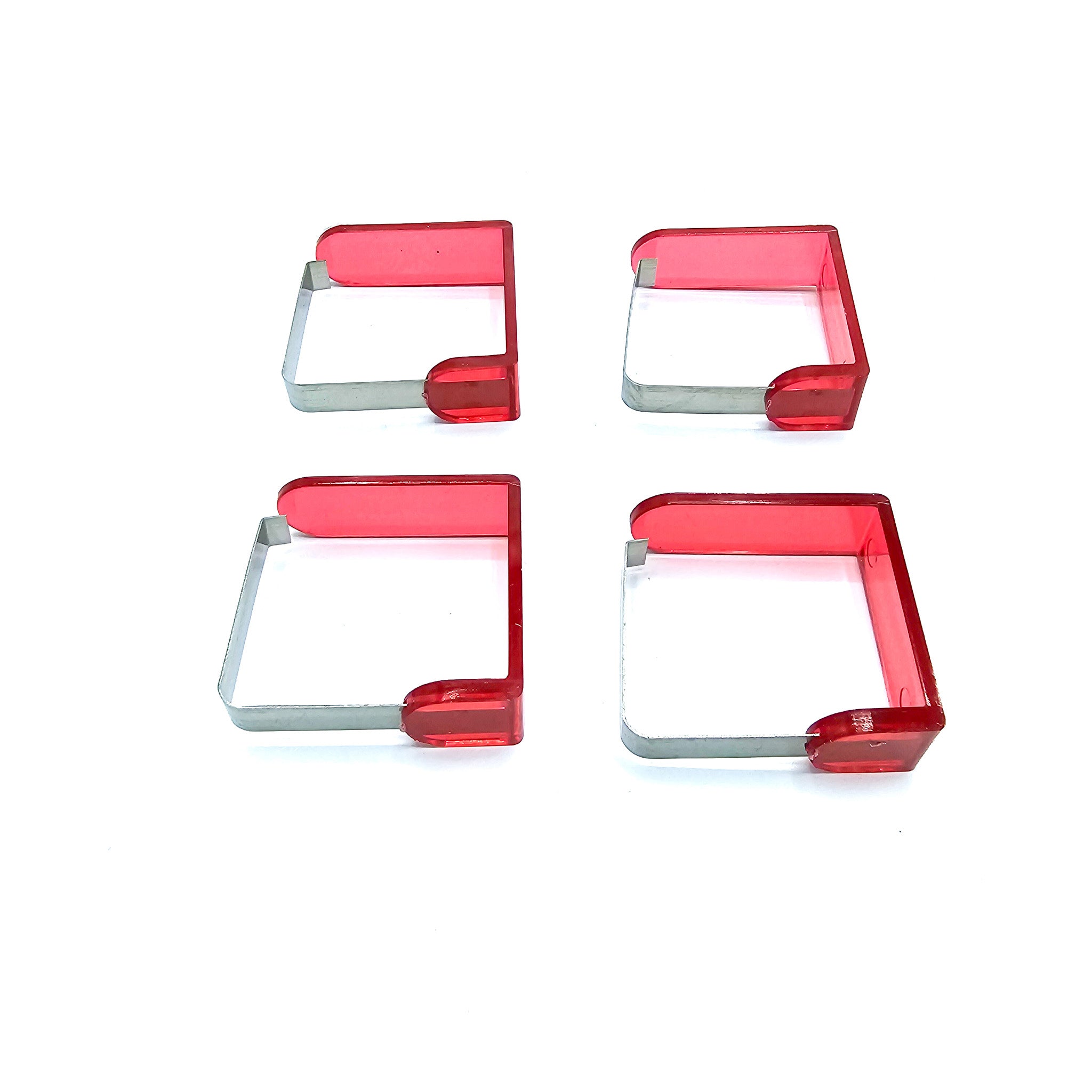 Table clamp | Red | Tablecloth holder | Clamps | 4 pieces