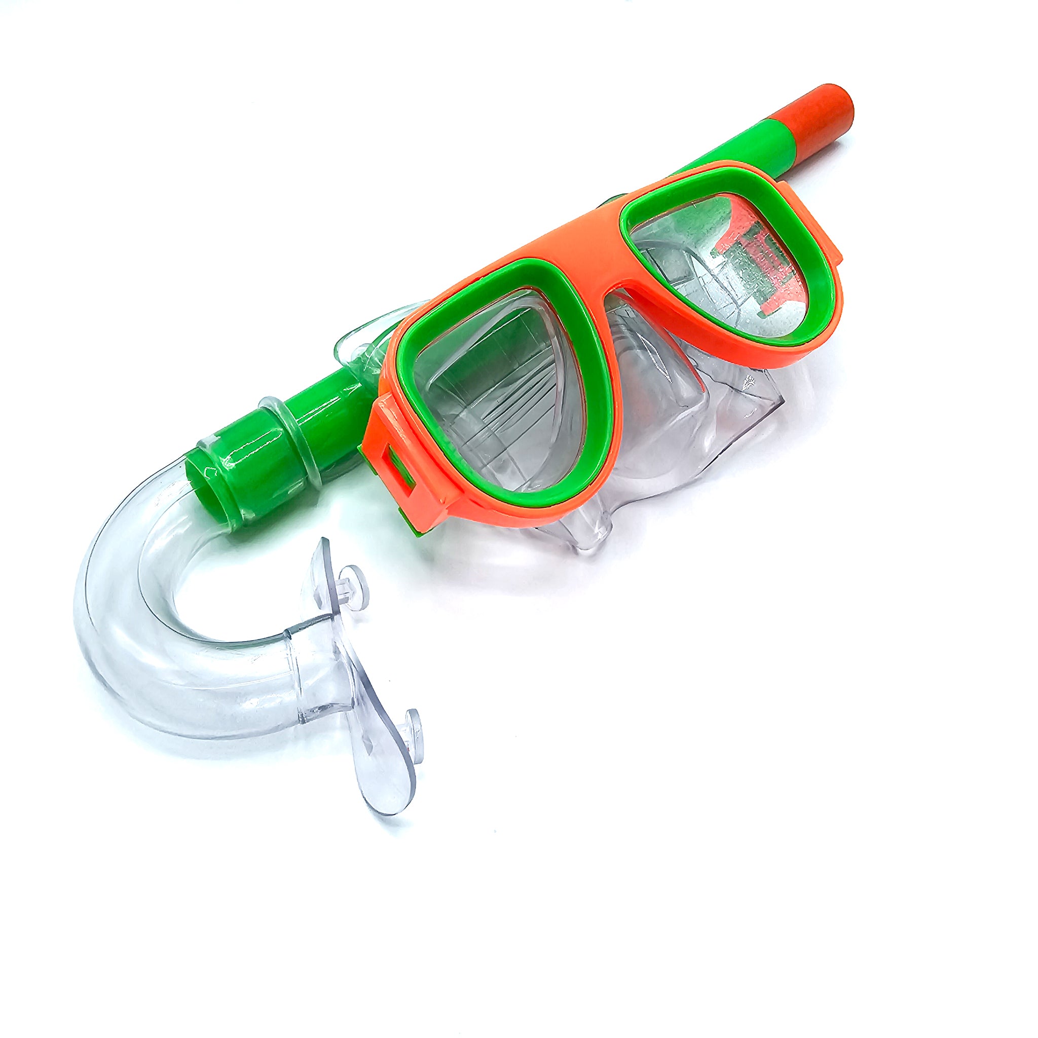 Snorkel set | Diving goggles | Snorkeling &amp; Diving | Green with Orange