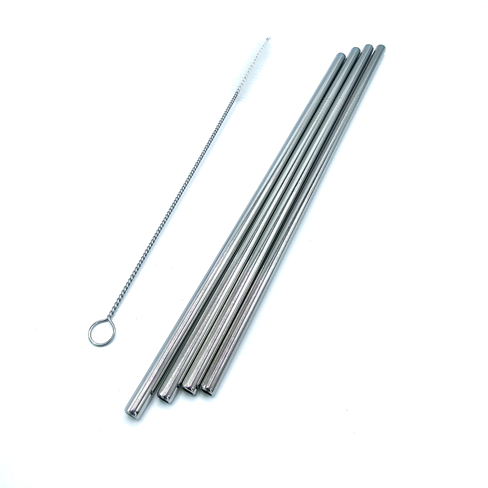 Metal/Stainless Steel Straws | Multicolor | Metal Straws | Cocktails | Drinks | Environmentally friendly &amp; Sustainable | Set of 4 straws + cleaning brush