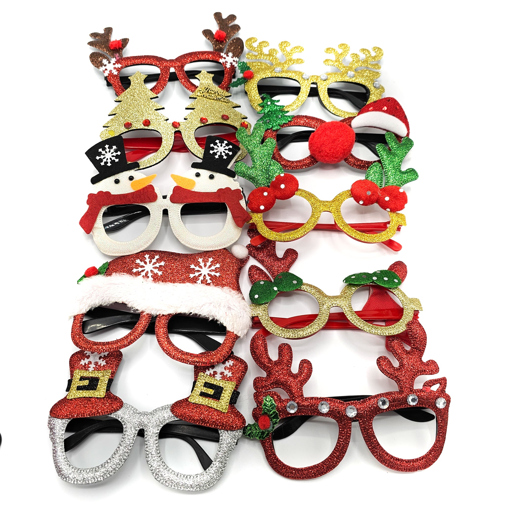 Glasses | Glasses | Christmas | Santa Claus | Christmas tree | Christmas | Christmas | Christmas | Xmas | Random Glasses | 2 pieces