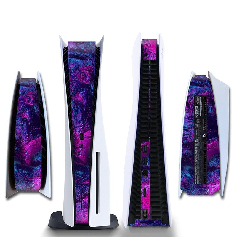 Gaming Console Sticker Strip | Bescherming Skin |  Accessoires geschikt voor Playstation (PS5) | Roze/Paars