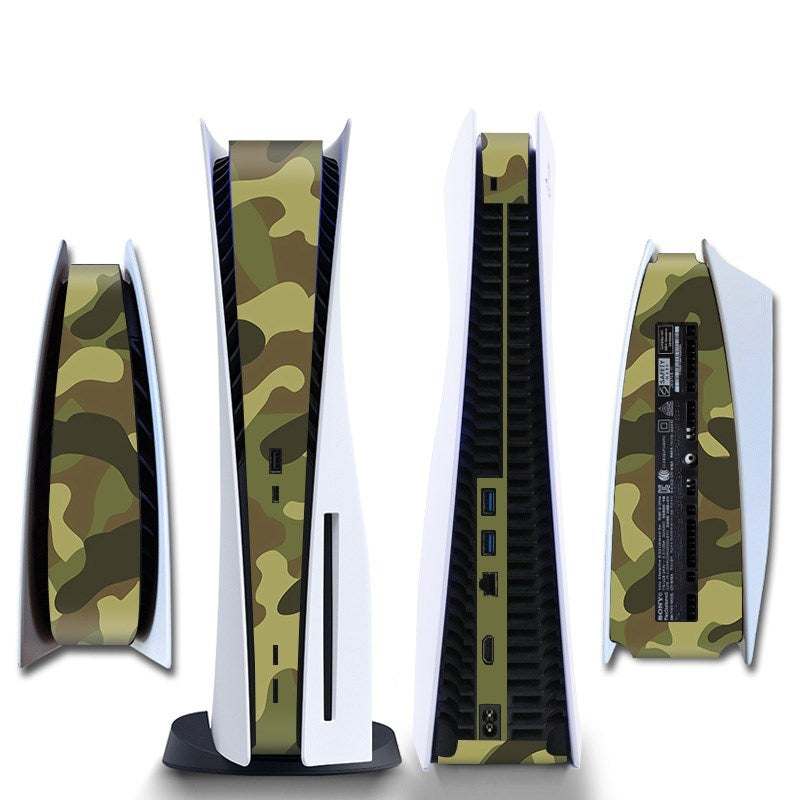 Gaming Console Sticker Strip | Bescherming Skin |  Accessoires geschikt voor Playstation (PS5) | Camo - Groen/Bruin