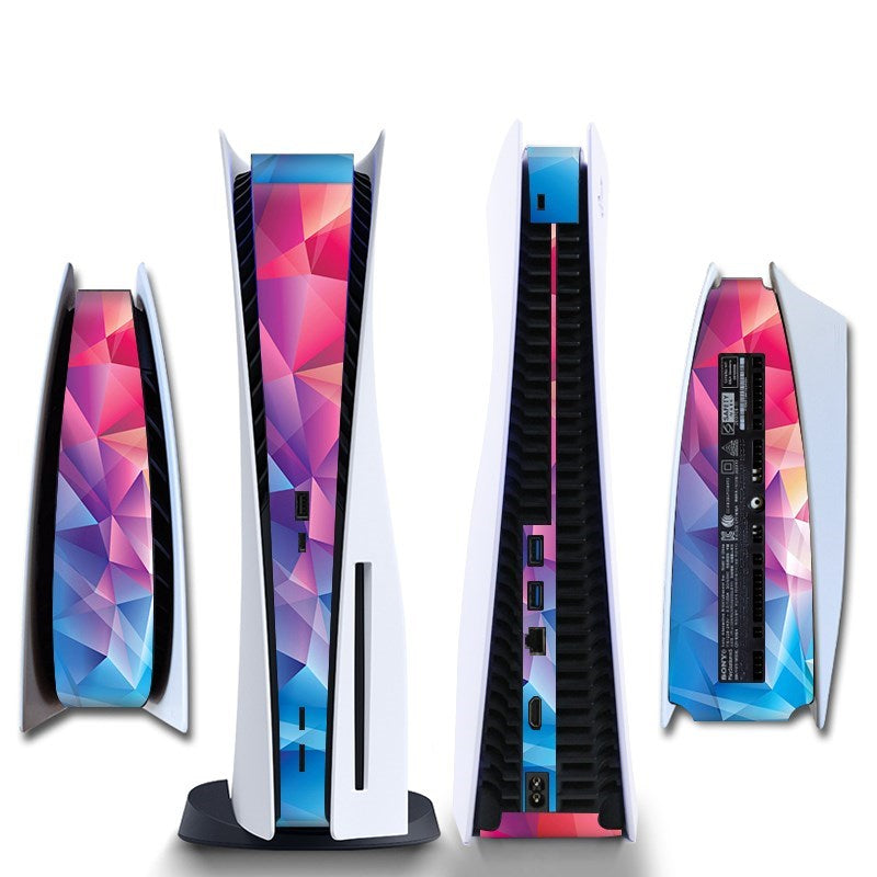 Gaming Console Sticker Strip | Bescherming Skin |  Accessoires geschikt voor Playstation (PS5) | Roze/Blauw