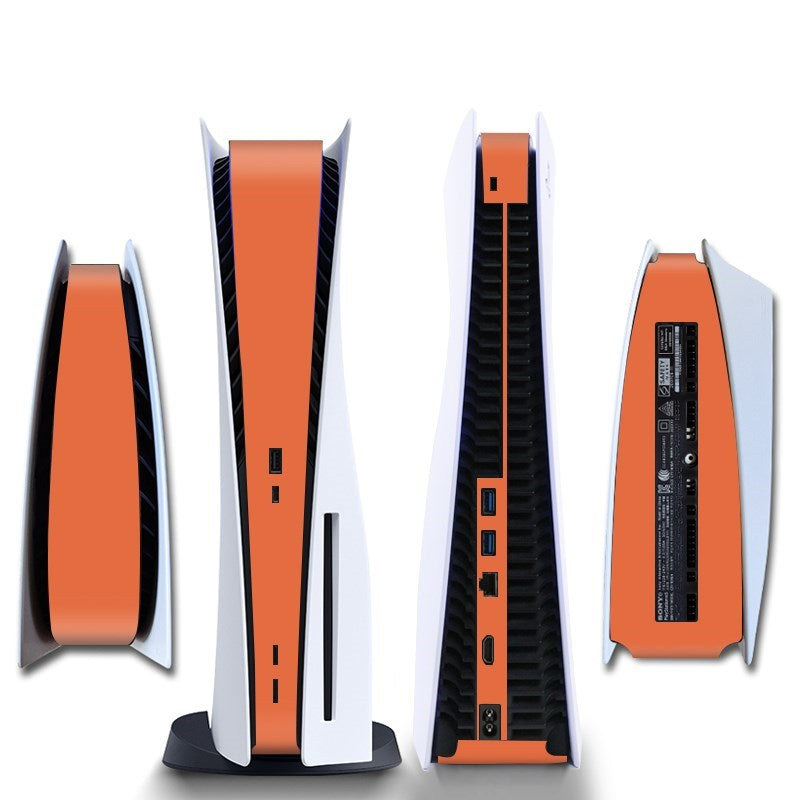 Gaming Console Sticker Strip | Bescherming Skin |  Accessoires geschikt voor Playstation (PS5) | Oranje