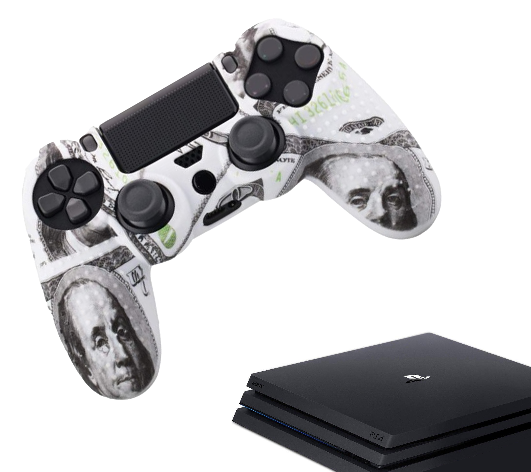 Gaming Controller Hoesjes | Performance Case | Softcover Grip Skins | Accessoires geschikt voor Playstation (PS4) | Cash