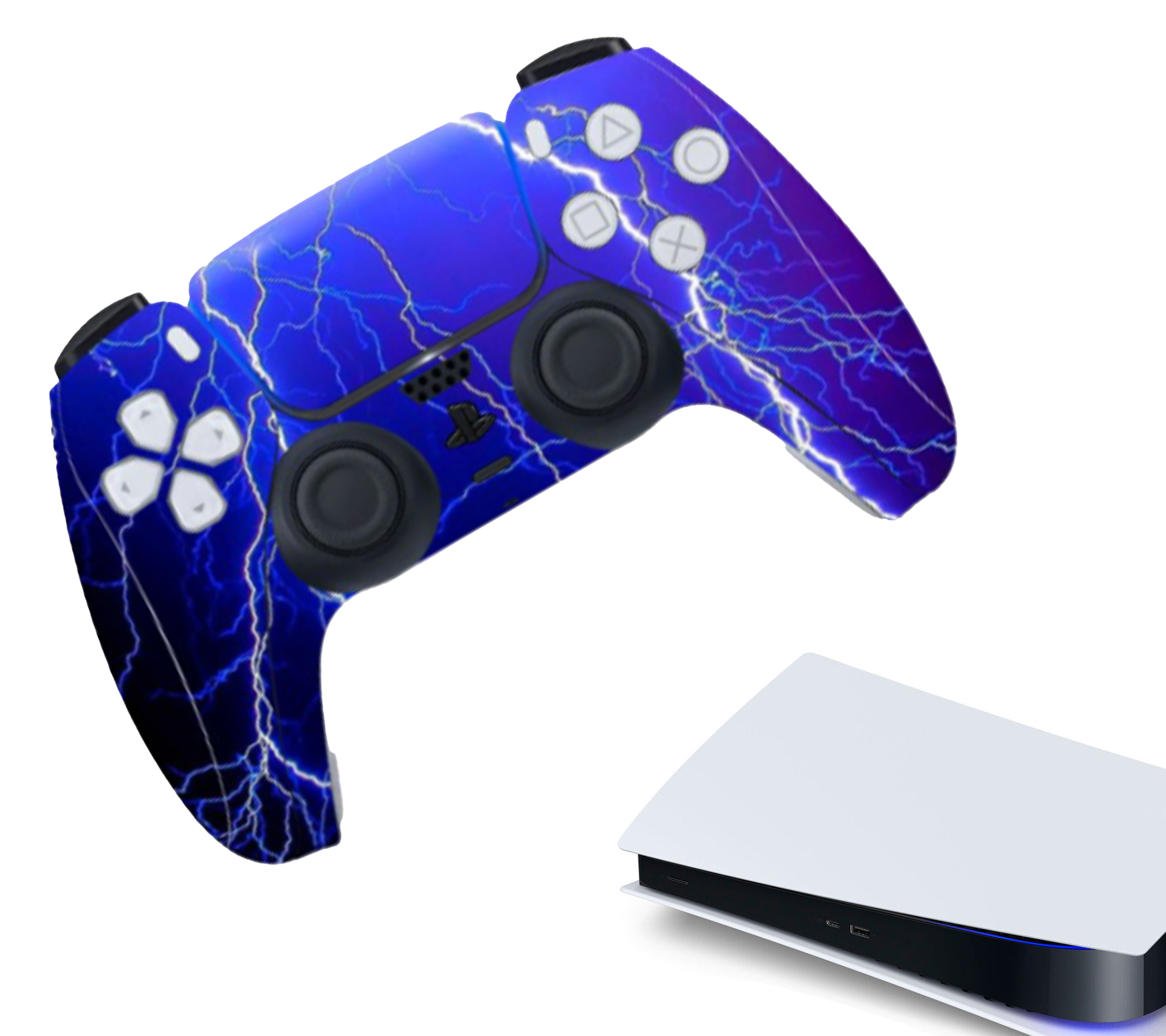 Gaming Controller Stickers | Bescherming Skin | Grip Case |  Accessoires geschikt voor Playstation (PS5) | Bliksem