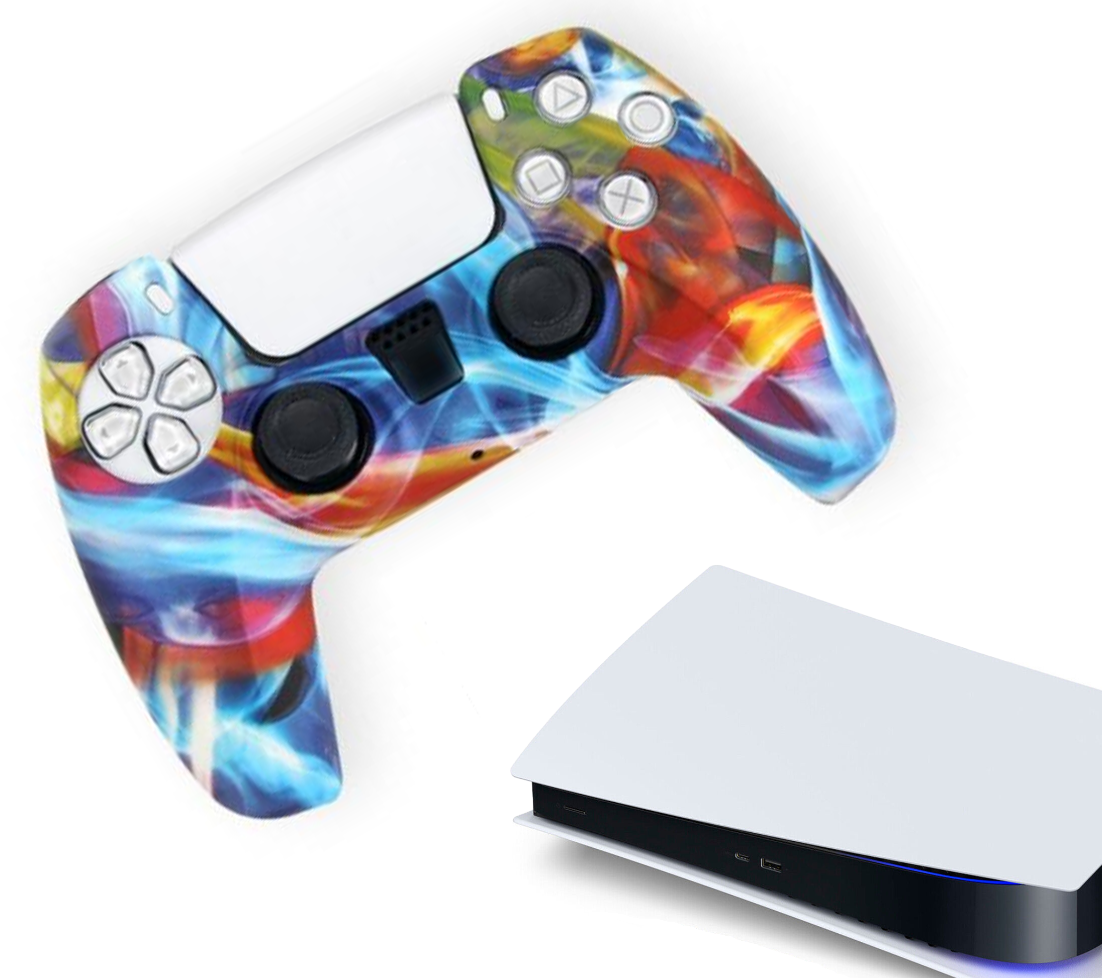 Gaming Controller Hoesjes | Performance Case | Softcover Grip Skins |  Accessoires geschikt voor Playstation (PS5) | Colors