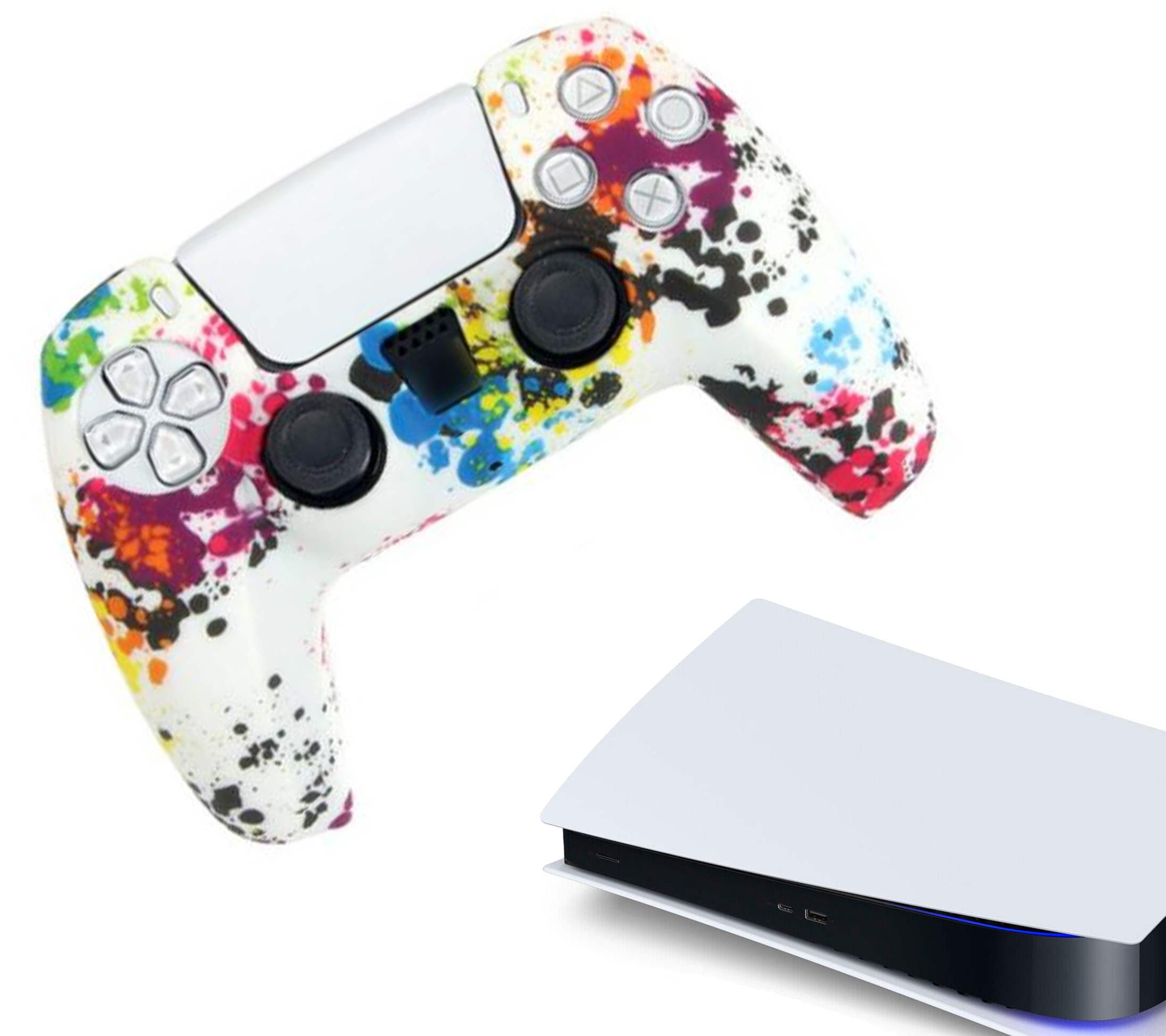 Gaming Controller Hoesjes | Performance Case | Softcover Grip Skins |  Accessoires geschikt voor Playstation (PS5) | Painting