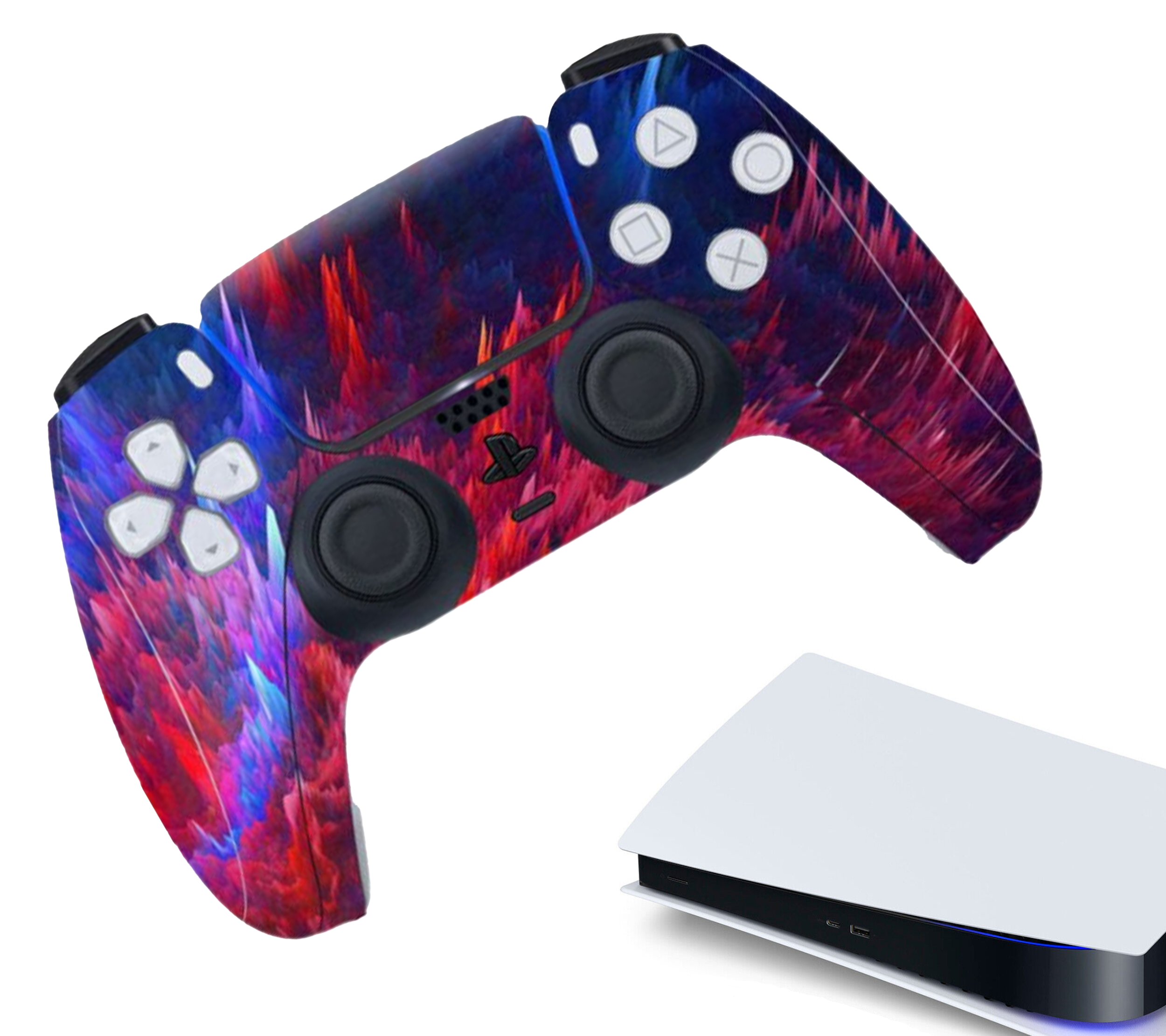 Aufkleber für Gaming-Controller | Schutzhaut | Griffetui | Farben | Zubehör passend für Playstation 5 - PS5