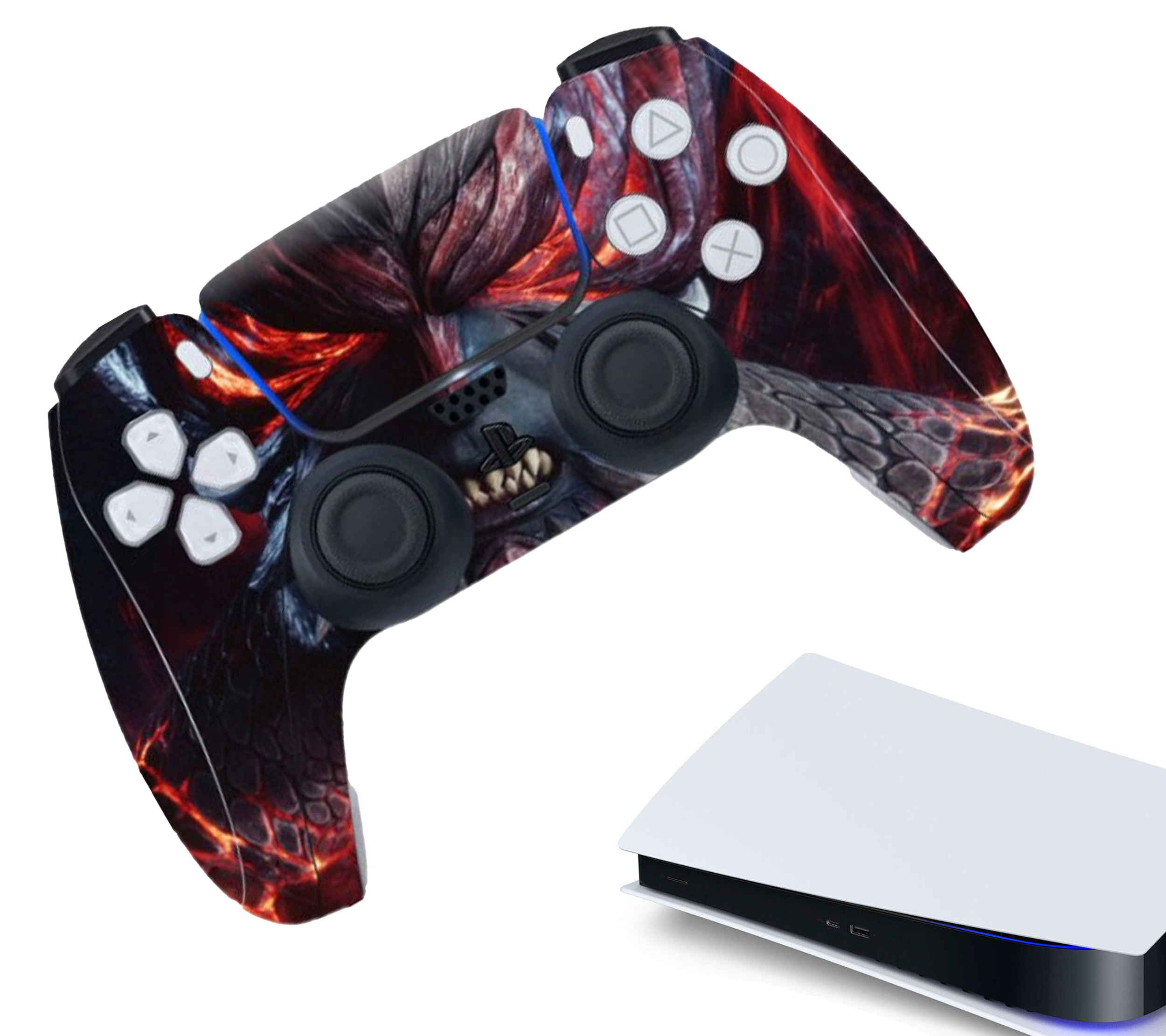 Gaming Controller Stickers | Bescherming Skin | Grip Case |  Accessoires geschikt voor Playstation (PS5) | Beest