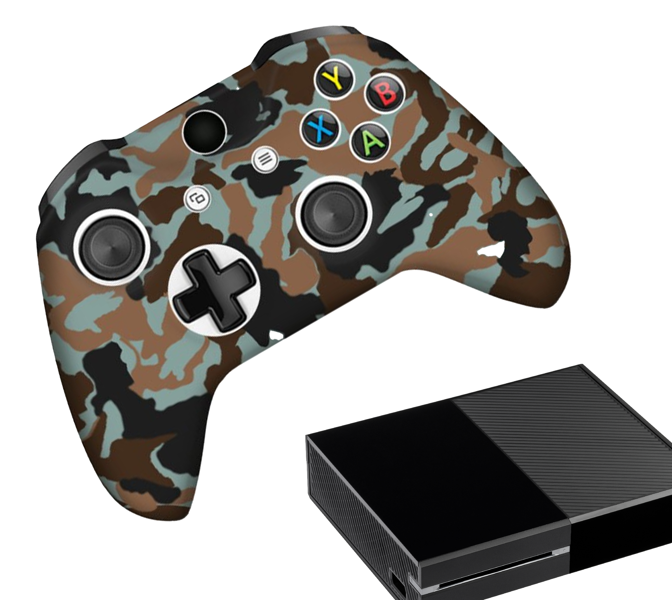 Gaming Controller Hoesjes | Performance Case | Softcover Grip Skins | Accessoires geschikt voor Xbox (One) | Camo - Bruin