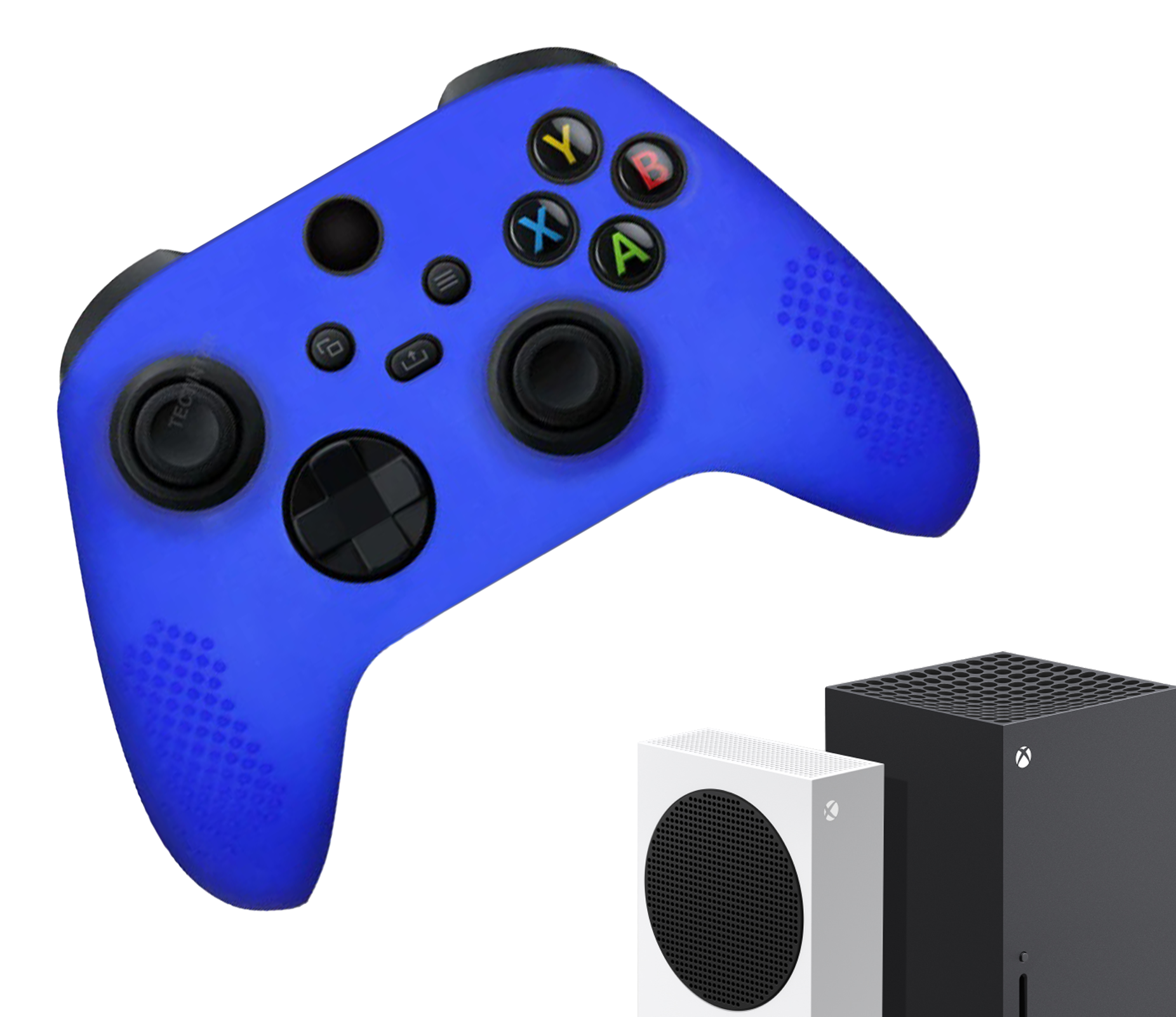 Silicone Game Controller(s) Cases | Performance Anti-slip Skin Protective Cover | Softcover Grip Case | Blue | Accessories suitable for Xbox Series X &amp; S