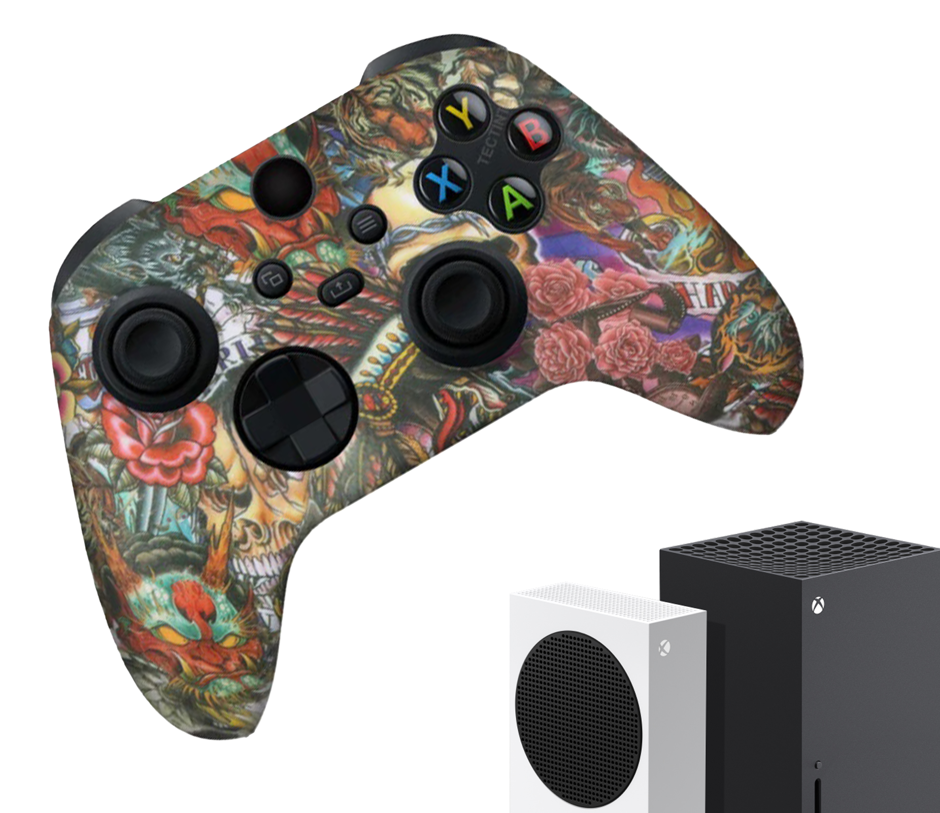 Gaming Controller Hoesjes | Performance Case | Softcover Grip Skins | Accessoires geschikt voor Xbox (Series X/S) | Rozen - Roses