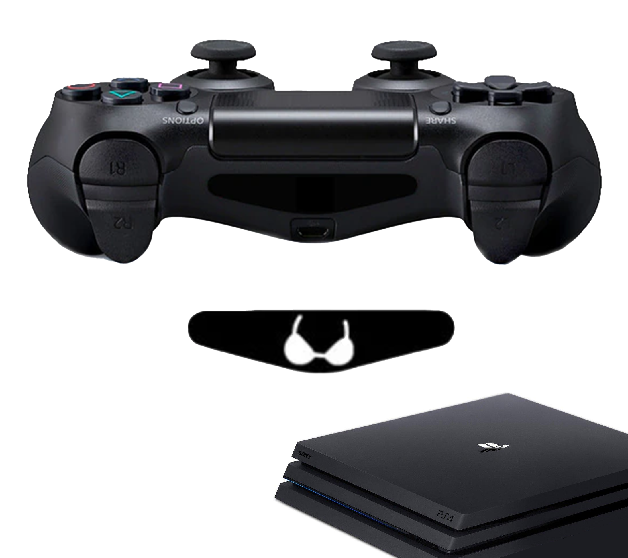 Aufkleber für Gaming-Controller | BH | Zubehör passend für Playstation 4 - PS4