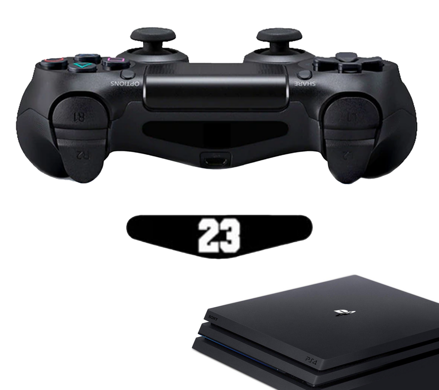 Aufkleber für Gaming-Controller | 23 | Zubehör passend für Playstation 4 - PS4
