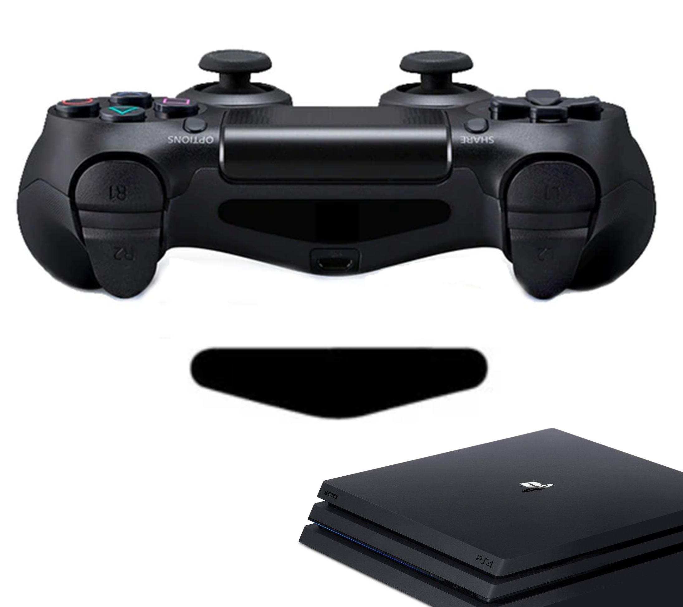 Gaming Controller Stickers | Accessoires geschikt voor Playstation (PS4) | Zwart