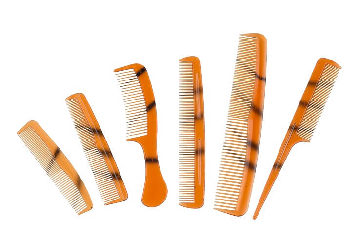 Comb set | Comb | Hairdresser Set | Hair Accessories | Set of 6 Combs