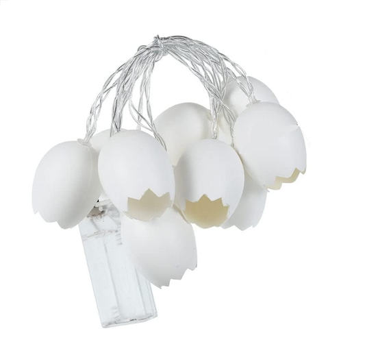 Easter | Easter | Easter Bunny | Lighting | Easter illumination | Light rope with 10 lights | Egg | Eggs