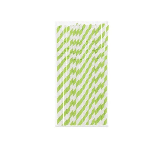 Papieren Rietjes | Paper Straws | Cocktails | Drankjes | Milieuvriendelijk & Duurzaam | 40 stuks | Groen