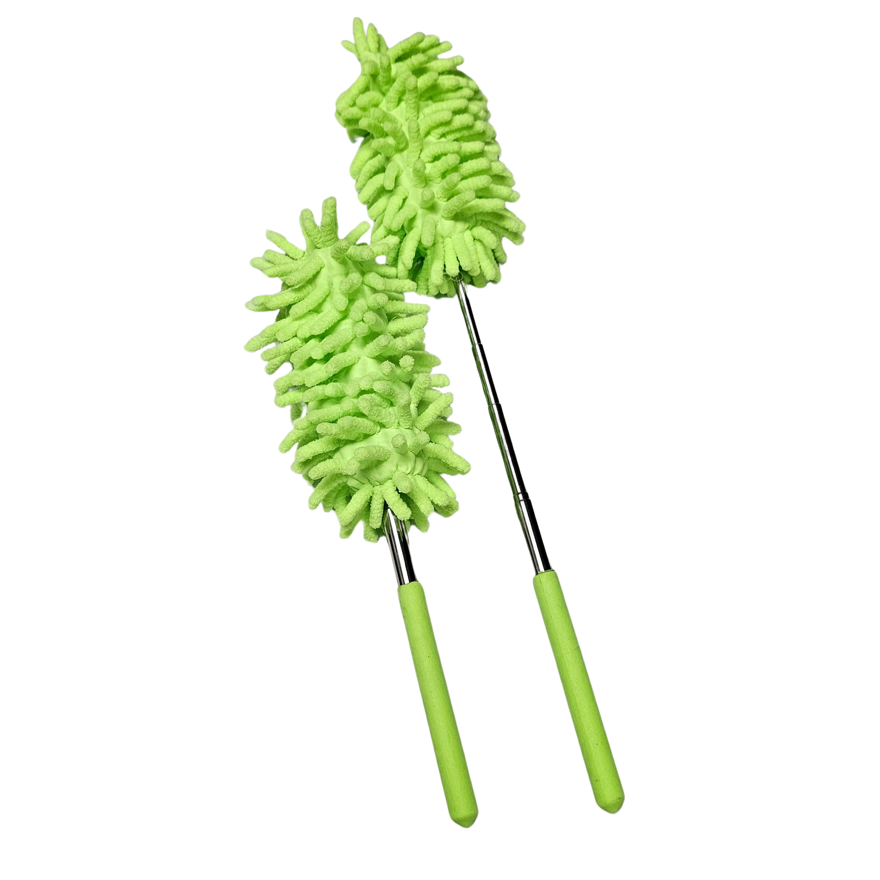 Schoonmaak spons met stok | Autospons | Washandschoen | Schoonmaakspons Handschoen | Stoffen | Cleaning | Groen