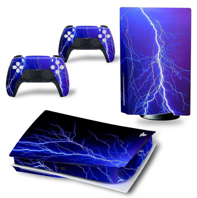 Gaming Console & Controller Stickers | Bescherming Skin | Grip Case |  Accessoires geschikt voor Playstation (PS5) | Bliksem