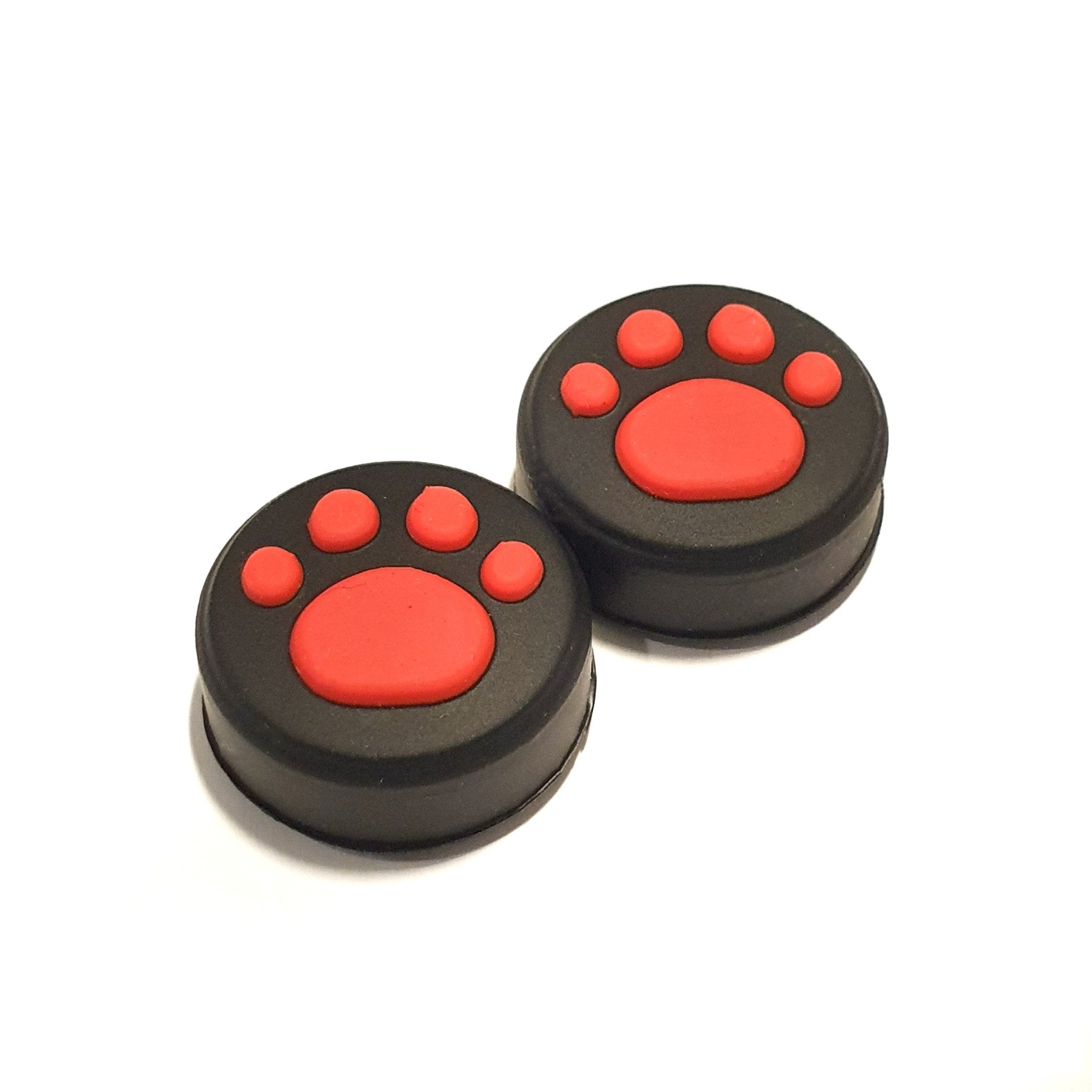 Gaming Thumb Grips | Performance Thumbsticks | Accessoires geschikt voor Nintendo Switch Joy-Con Controller(s) | Thumbgrips | Pootjes - Zwart/Rood