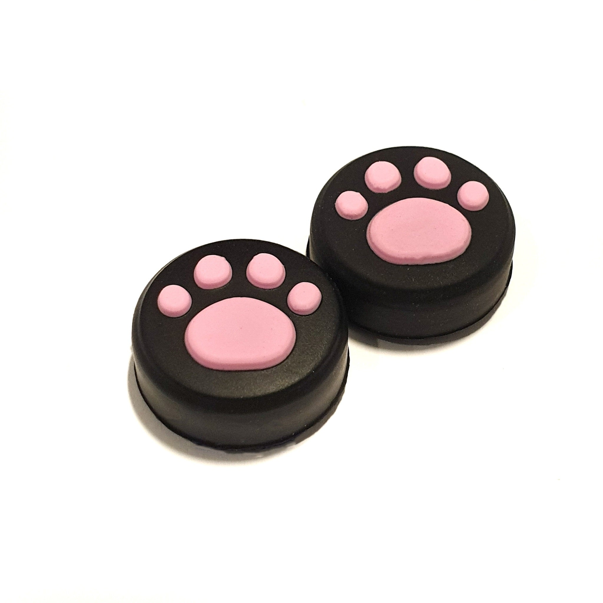 Gaming Thumb Grips | Performance Thumbsticks | Accessoires geschikt voor Nintendo Switch Joy-Con Controller(s) | Thumbgrips | Pootjes - Zwart/Roze