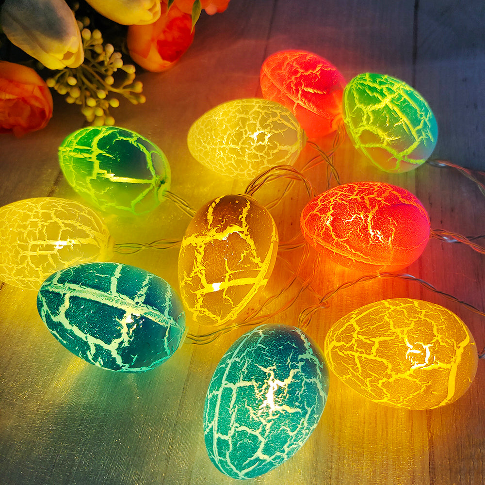 Easter | Easter | Easter Bunny | Lighting | Easter illumination | Light rope with 10 lights | Eggs | Eggs