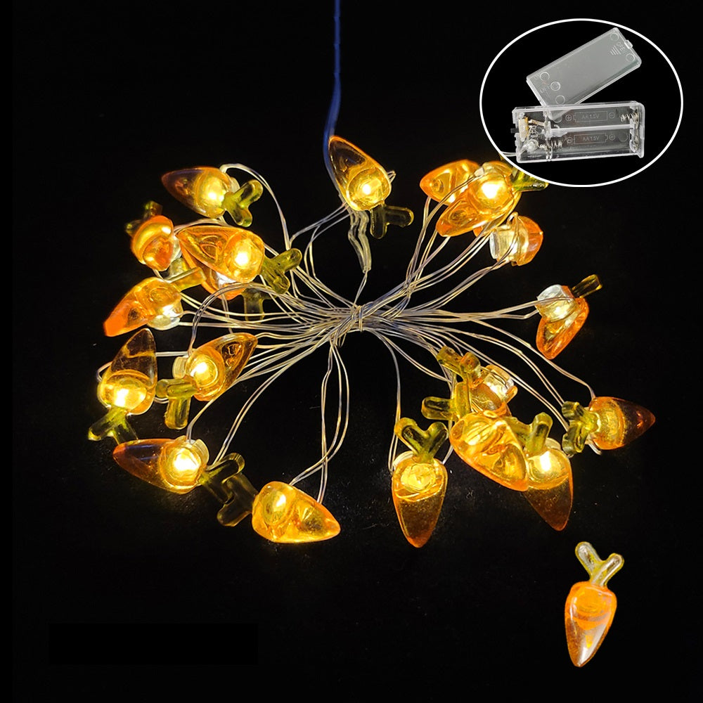 Easter | Easter | Easter Bunny | Lighting | Easter illumination | Light rope with 10 lights | Carrots