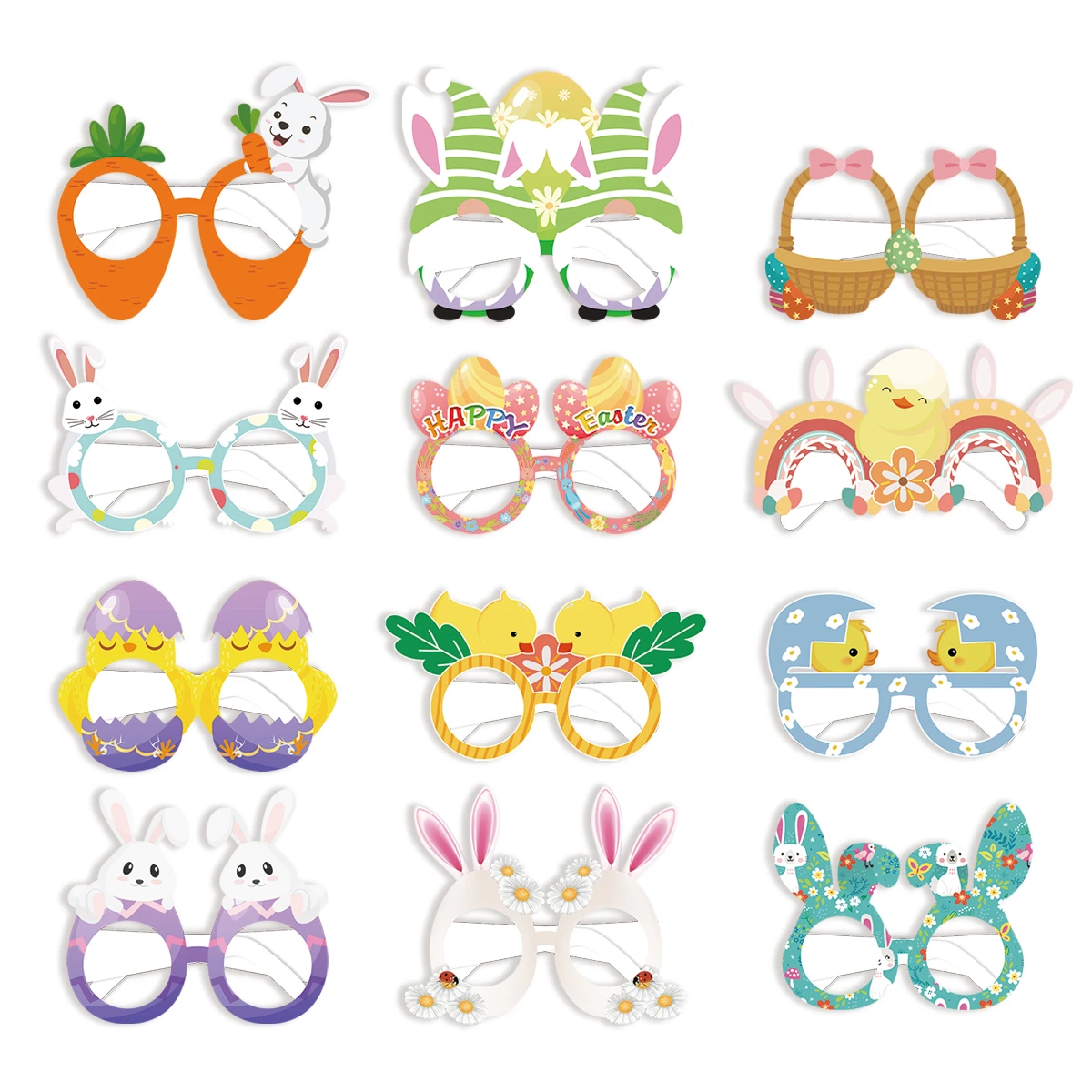 Easter | Easter | Easter Bunny | Glasses | Set of 6 in Random colors