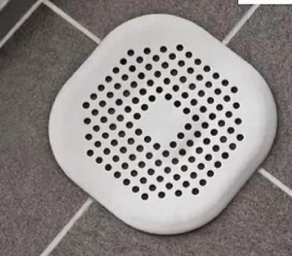 Drain stop | Shower drain | Drain plug | Drain | Sink Strainer | Square | Gray