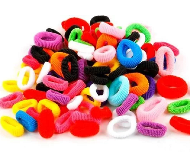 Hair Elastic Bands | Hair accessories | Multicolor | 100 pieces