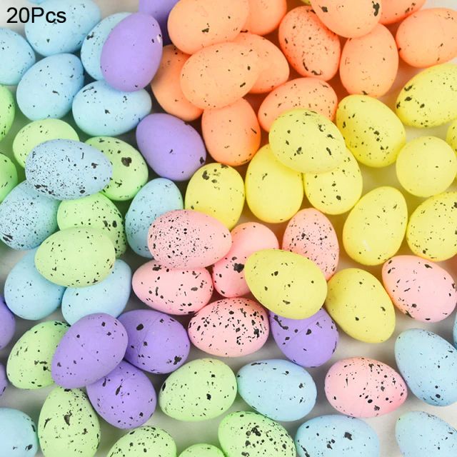 Easter | Easter | Easter Bunny | Decoration Eggs | 3cm | Set of 20 pieces in different colors