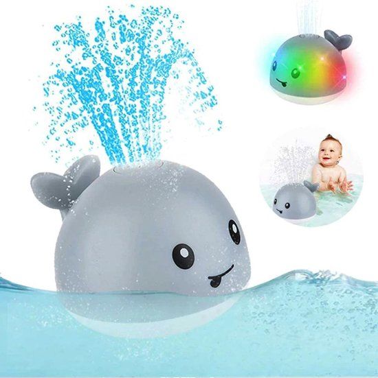 Bath | Wally the Whale - White | Luminous | Sensor Fountain | Different Multicolor Colors Light