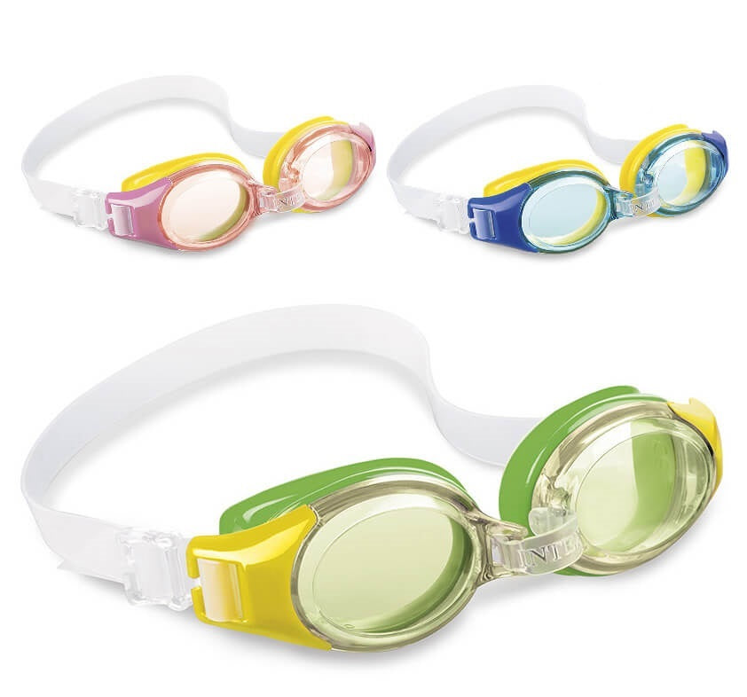 Intex Swimming Goggles 3-8 Years | Diving goggles | Green with Yellow