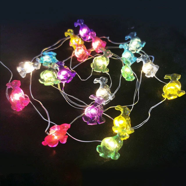 Easter | Easter | Easter Bunny | Lighting | Easter illumination | Light rope with 20 lights | Rabbits | Rabbits