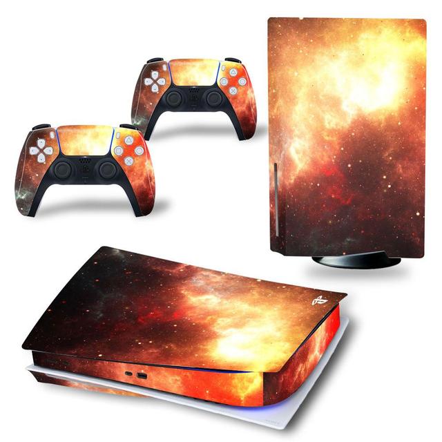 Gaming Console & Controller Stickers | Bescherming Skin | Grip Case |  Accessoires geschikt voor Playstation (PS5) | Vuur