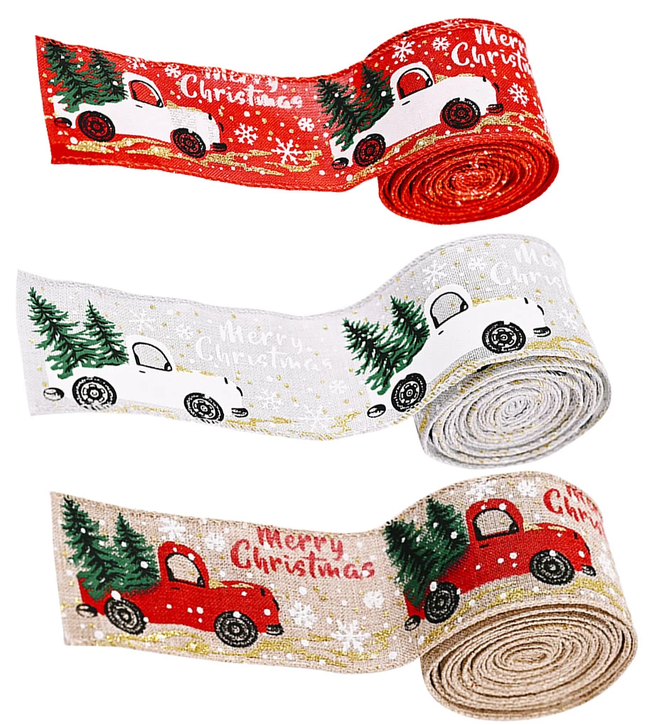 Tree decoration | Decoration | Ribbon | Christmas | Santa Claus | Christmas tree | Christmas | Christmas | Christmas | Xmas | 2.5m | Red